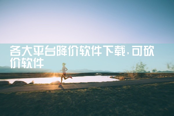 各大平台降价软件下载
