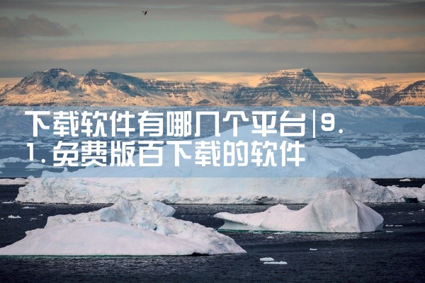 下载软件有哪几个平台