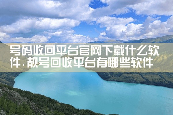 号码收回平台官网下载什么软件