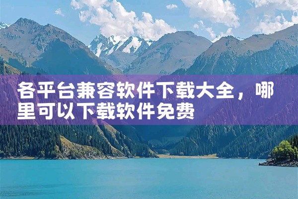 各平台兼容软件下载大全