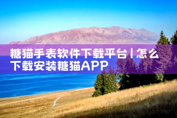 糖猫手表软件下载平台