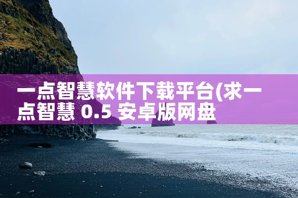一点智慧软件下载平台